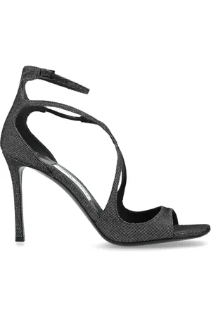 Jimmy Choo Schoenen, Dames, Grijs, 41 EU, Leer, Azia 95 Sandalen