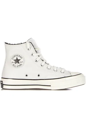 Converse Schoenen, Dames, Wit, 39 1/2 EU, Hoge sherpa-gevoerde sneaker