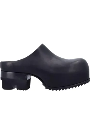 Rick Owens Schoenen, Dames, Zwart, 40 EU, Zwarte Leren Instap Schoenen