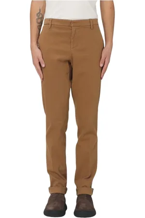 Dondup Broeken, Heren, Bruin, W33, Katoen, Veelzijdige Katoenen Broek