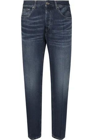 Dondup Jeans, Heren, Blauw, W36, Denim, Donkerblauwe Slim Fit Jeans
