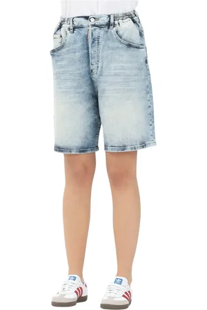 Dsquared2 Korte broeken, Dames, Blauw, L, Denim, Lichte Denim Bermuda Shorts