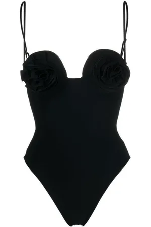 MAGDA BUTRYM Badkleding, Dames, Zwart, S, Zwarte zwempak 01 - Stijlvol ontwerp