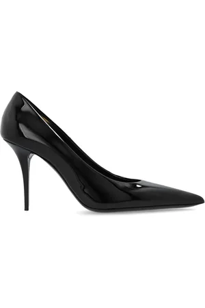 Saint Laurent Schoenen, Dames, Zwart, 38 EU, Leer, High Heel Schoenen Norma