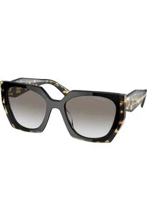 Prada Accessoires, Dames, Zwart, ONE Size, Stijlvolle zonnebril in blauwe tint