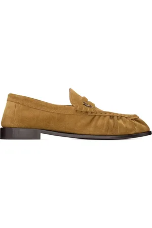 Saint Laurent Schoenen, Dames, Bruin, 36 EU, Klassieke Leren Loafers