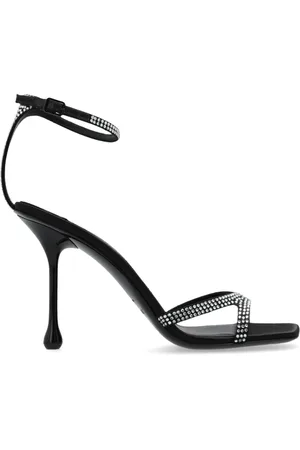 Jimmy Choo Schoenen, Dames, Zwart, 41 EU, Leer, Ixia Sandal 95