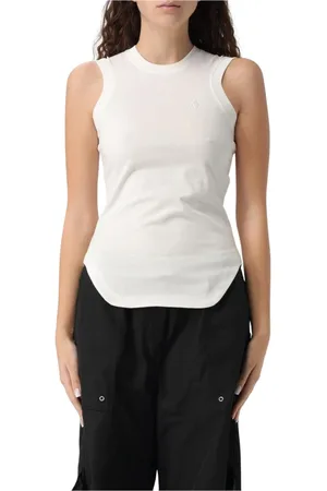 The Attico Tops, Dames, Wit, 3Xs, Katoen, Witte Tanktop Stijlvol en veelzijdig