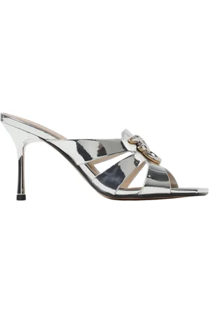 Pinko Schoenen, Dames, Grijs, 36 EU, Zilver Metallic Stiletto