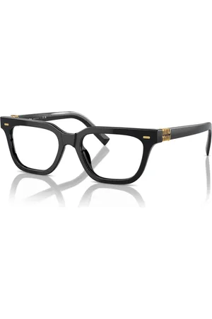 Miu Miu Accessoires, unisex, Zwart, 51 MM, Brillenmonturen