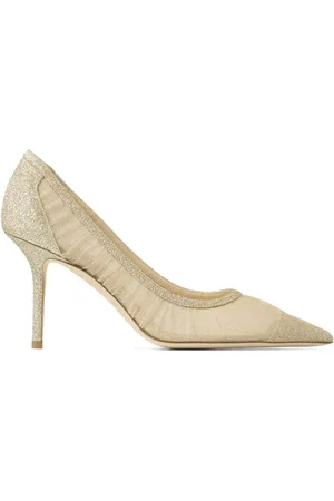 Jimmy Choo Schoenen, Dames, , 36 EU, Golden Salon Textile T8 Pumps