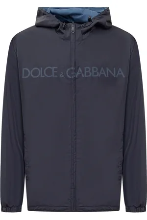 Dolce & Gabbana Jassen, Heren, Blauw, XL, Stijlvolle Jasjes