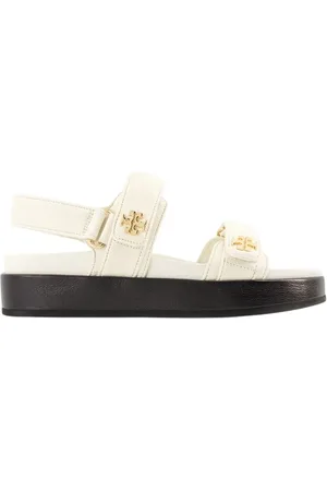 Tory Burch Schoenen, Dames, Wit, 40 EU, Leer, Kira Sport Sandalen