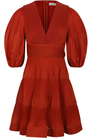 ZIMMERMANN Kleedjes, Dames, Rood, XS, Stijlvolle Jurken Collectie