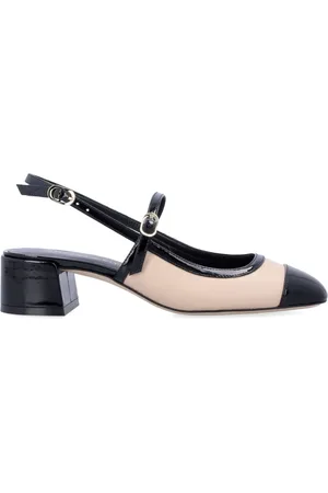 Stuart Weitzman Schoenen, Dames, , 39 EU, Tweekleurige Patentleren Mary Jane Slingbacks