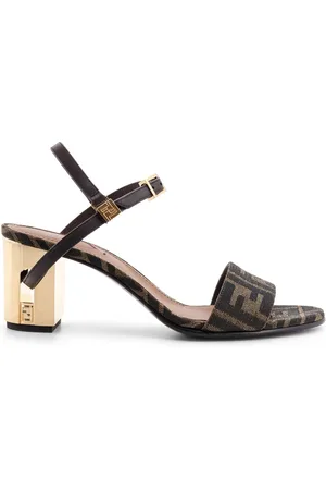 Fendi Schoenen, Dames, Bruin, 40 EU, Katoen, Delfina Fabric