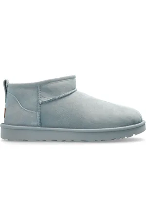 UGG Schoenen, Dames, Blauw, 39 EU, Leer, Enkellaarzen Klassiek Ultra Mini