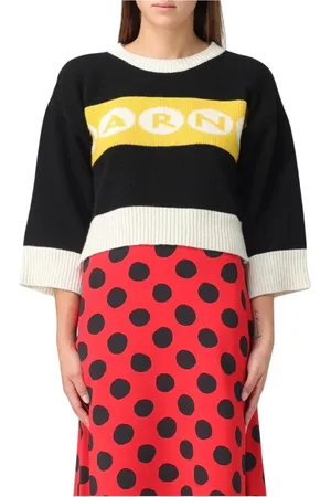 Marni Truien, Dames, Zwart, 2Xs, Wol, Luxe Wol Gebreide Trui