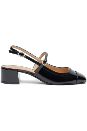 Stuart Weitzman Schoenen, Dames, Zwart, 37 EU, Maeve Crystal Mary Jane Slingback
