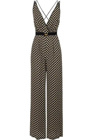 Elisabetta Franchi Jumpsuits & Playsuits, Dames, Zwart, S, Stijlvolle 100%Vi Jurk