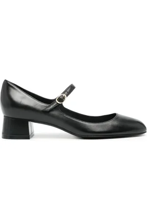 Stuart Weitzman Schoenen, Dames, Zwart, 37 EU, Denim, Vivienne 35 Mary Jane Hakken