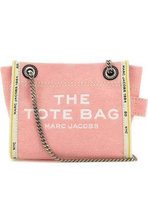 Marc Jacobs Tassen, Dames, Roze, ONE Size, Denim, Denim Schoudertas met Ketting