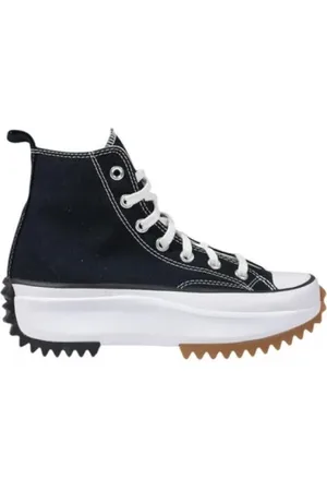 Converse Schoenen, Dames, Zwart, 40 1/2 EU, Innovatieve High Top Sneakers met Stoffen Zool