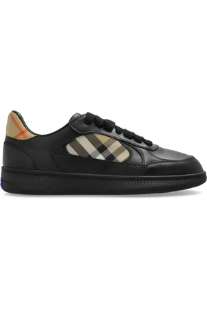 Burberry Schoenen, Dames, Zwart, 39 1/2 EU, Leer, Sportschoenen Terras