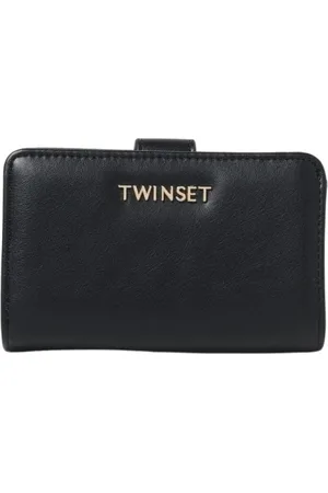 Twin-Set Accessoires, Dames, Zwart, ONE Size, Zwarte Elegantie Portemonnee