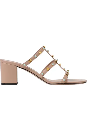 VALENTINO GARAVANI Schoenen, Dames, , 41 EU, Leer, Leren Sandalen met Hakken