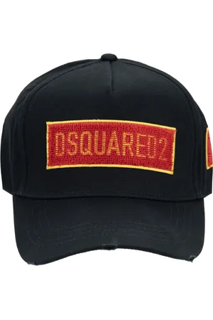 Dsquared2 Accessoires, unisex, Zwart, ONE Size, Katoen, Geborduurde Baseball Cap