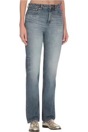 A.P.C. Jeans, Dames, Blauw, W26, Katoen, Klassieke High Waisted Blauwe Jeans