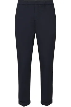 FAY Broeken, Heren, Blauw, W30, Blauwe Slim Fit Broek