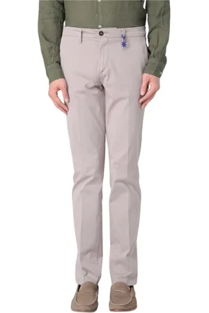 Manuel Ritz Broeken, Heren, Grijs, XL, Witte relaxte chino