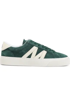 Moncler Schoenen, Heren, Groen, 41 EU, Leer, Monaco 2 Jas
