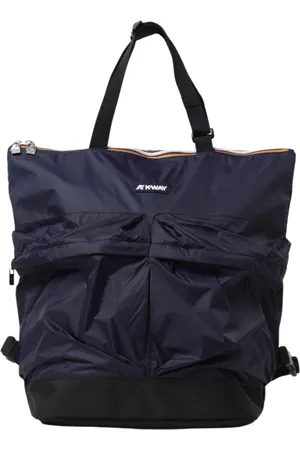 K-Way Tassen, Dames, Blauw, ONE Size, Nylon, Stijlvolle 2Way rugzak tote tas