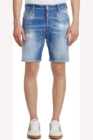 Dsquared2 Korte broeken, Heren, Blauw, M, Denim, Denim Marine Bermuda Shorts