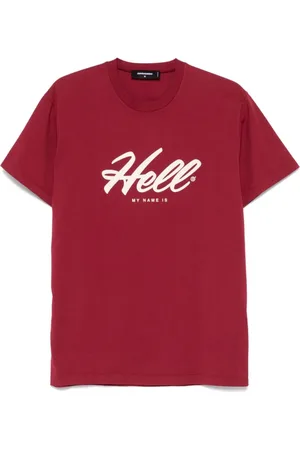 Dsquared2 Tops, Heren, Rood, L, Rode Casual Overhemden
