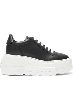 Casadei Schoenen, Dames, Zwart, 36 1/2 EU, Katoen, Nexus Leren Sneakers