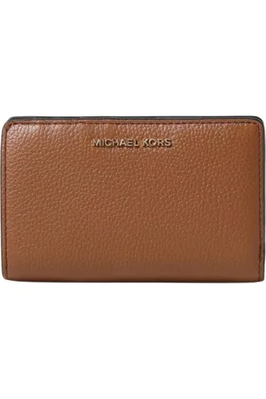 Michael Kors Accessoires, Dames, Bruin, ONE Size, Leer, Elegante Leren Portemonnee Bruin