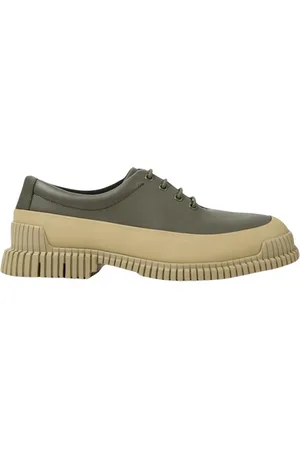 Camper Schoenen, Heren, Groen, 40 EU, Leer, Multicolor Leren Brogue Sneakers