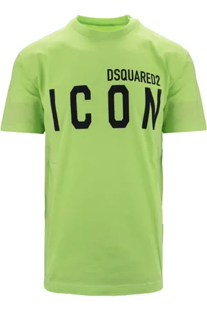 Dsquared2 Tops, Heren, Groen, S, Katoen, Slip-On T-Shirt