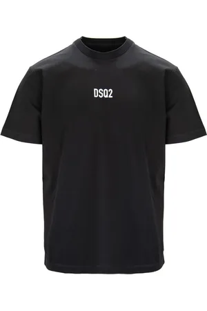 Dsquared2 Tops, Heren, Zwart, M, Katoen, Heren Slip-On T-Shirt met Logo