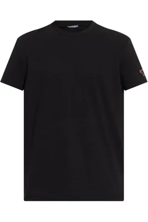Dsquared2 Tops, Heren, Zwart, L, Katoen, T-shirt capsule 