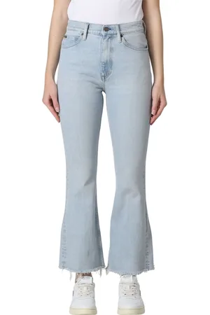 Ralph Lauren Jeans, Dames, Blauw, W30, Denim, Cropped flared jeans