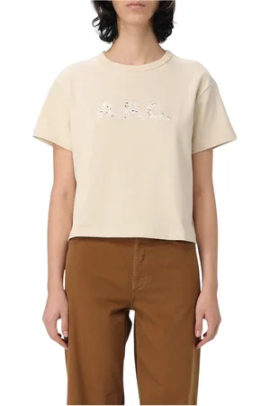 A.P.C. Tops, Dames, , XS, Katoen, Minimalistisch T-shirt voor vrouwen