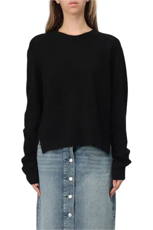 Isabel Marant Truien, Dames, Zwart, S, Beige Cashmere Pullover Sweater