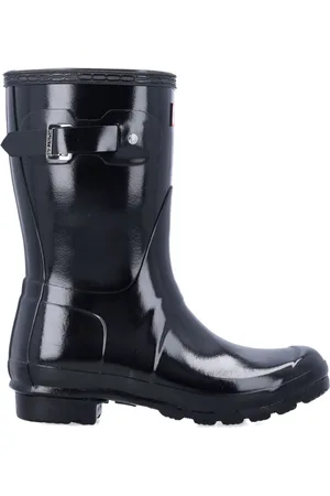 Hunter Schoenen, Dames, Zwart, 38 EU, Original Short Gloss Laarzen