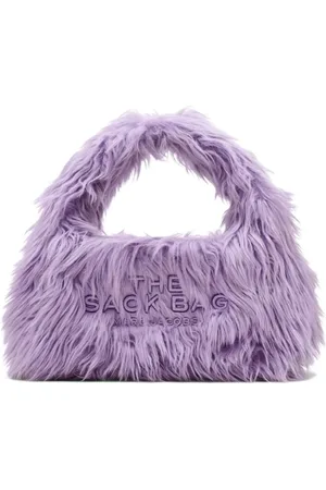 Marc Jacobs Tassen, Dames, Paars, ONE Size, Faux Fur Mini Sack Tas