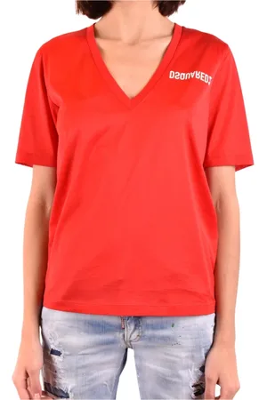 Dsquared2 Tops, Heren, Rood, M, Midi Boxer Undershirt